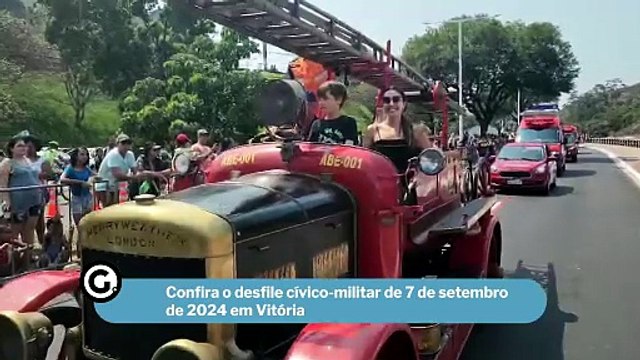 Confira o desfile cívico-militar de 7 de setembro de 2024 em Vitória