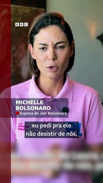'Eu pedi para ele não desistir de nós', diz Michelle Bolsonaro sobre a prisão do marido