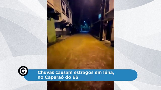 Chuvas causam estragos em Iúna, no Caparaó do ES