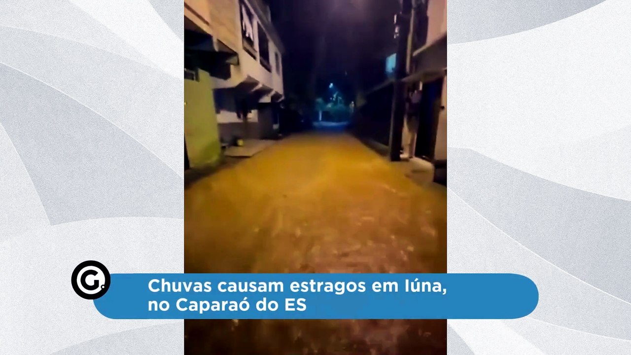 Chuvas causam estragos em Iúna, no Caparaó do ES