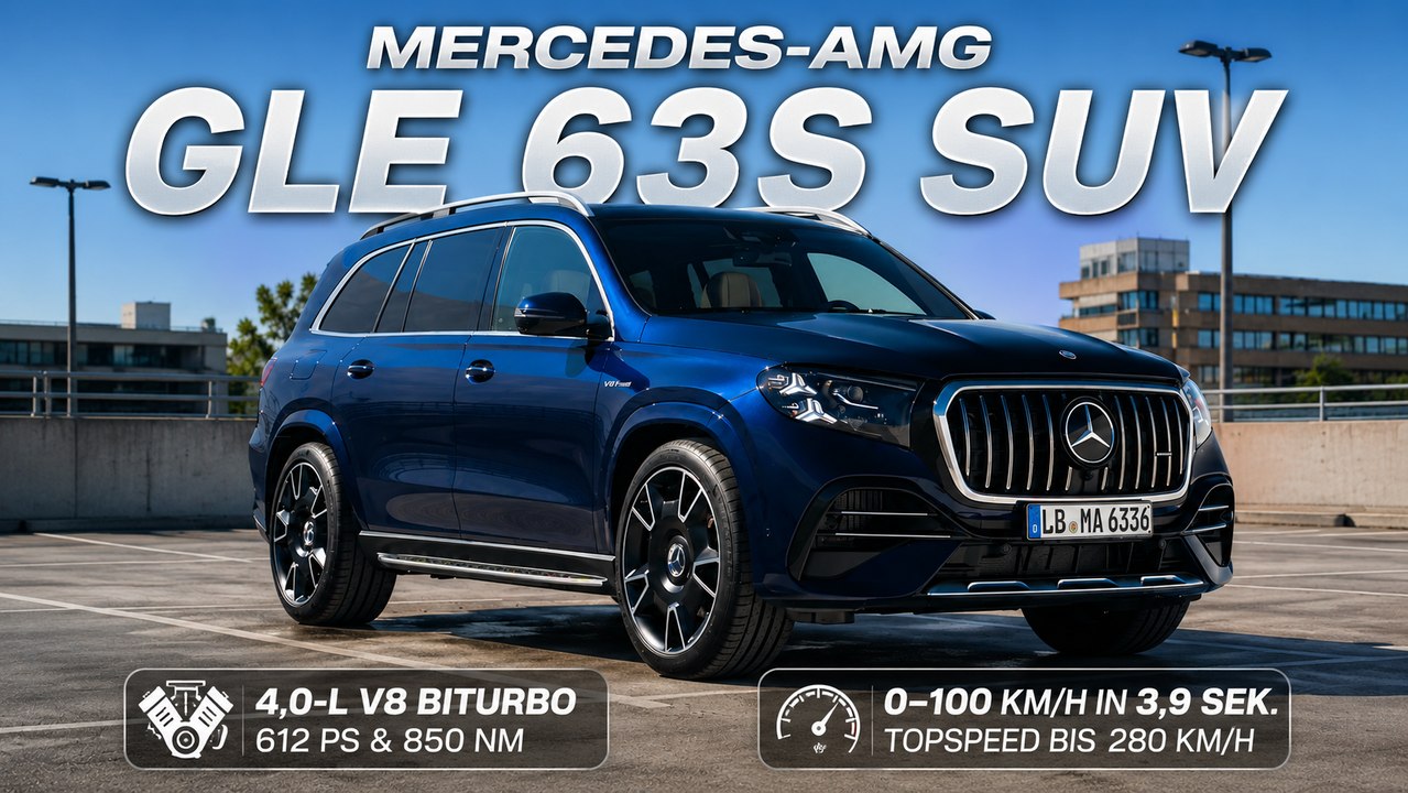 Mercedes-AMG GLE 63 S 4MATIC+ SUV mysticblue metallic Facelift 2026