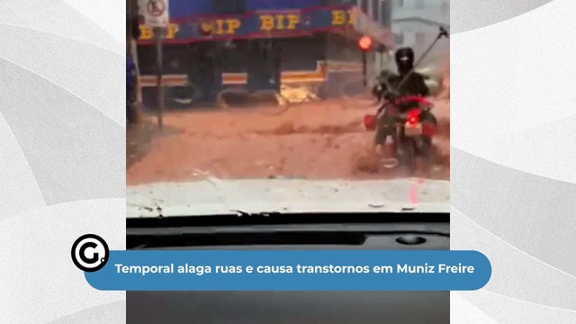 Temporal alaga ruas e causa transtornos em Muniz Freire