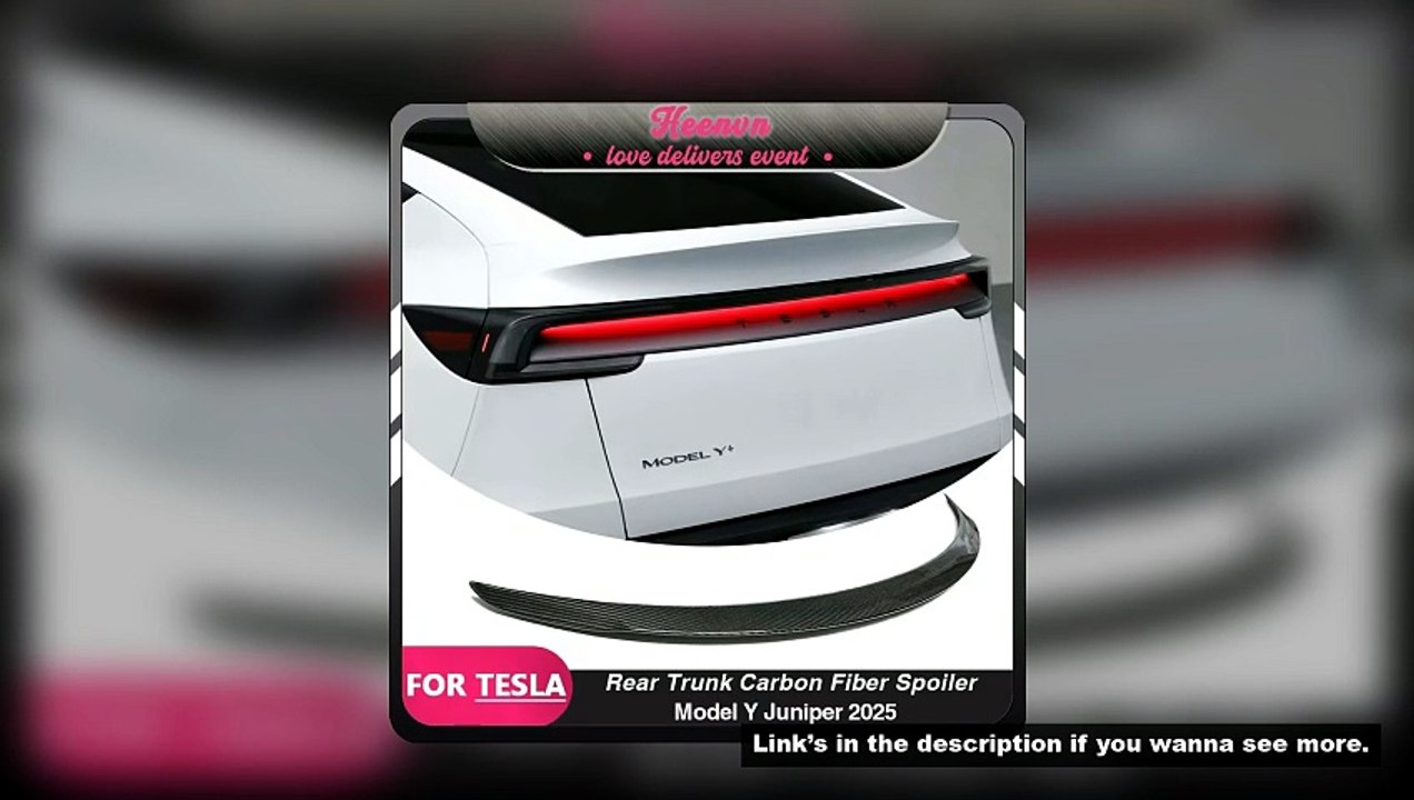 For Tesla Model Y Juniper 2025 Newest 100% Real Carbon Fiber Spoiler High Performance 2024 Model3 Hi