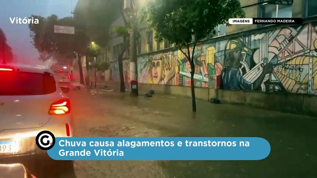 Chuva causa alagamentos e transtornos na Grande Vitória