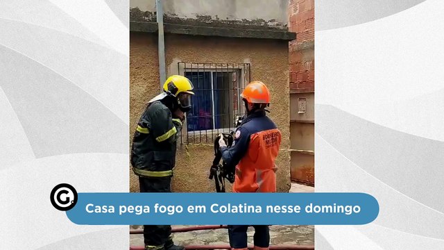Casa pega fogo em Colatina nesse domingo
