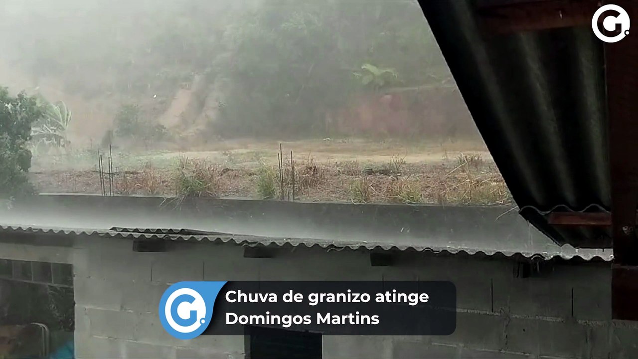 Chuva de granizo atinge Domingos Martins