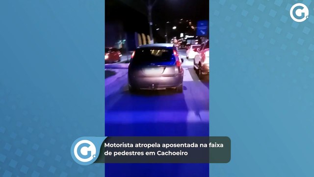 Motorista atropela aposentada na faixa de pedestres em Cachoeiro