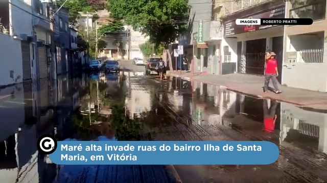 Maré alta em Ilha de Santa Maria, Vitória - ES