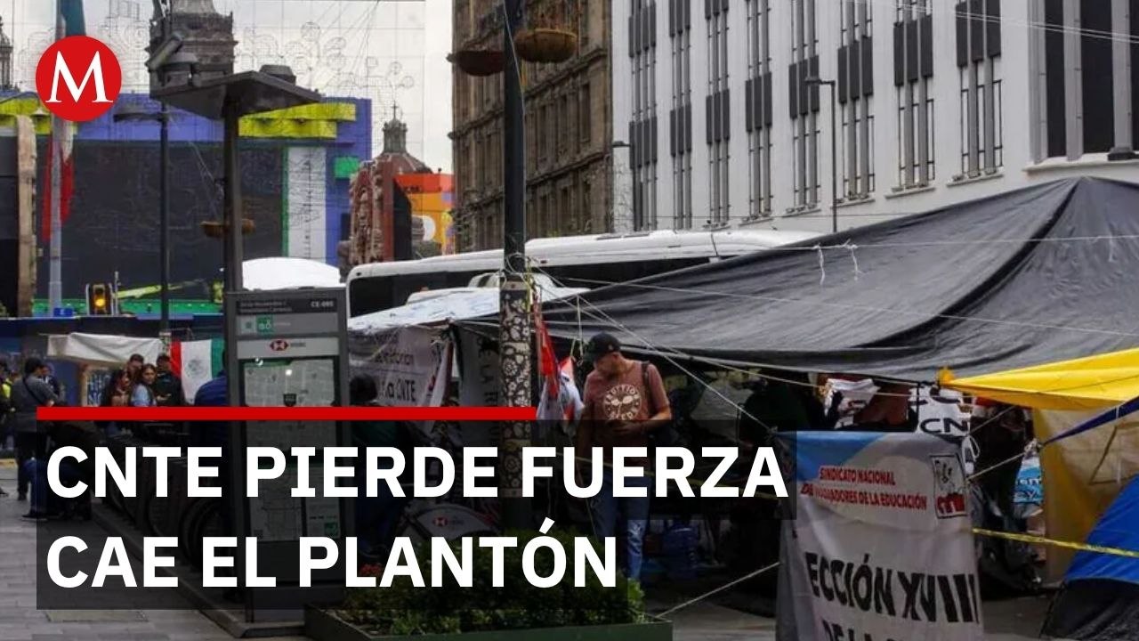 Maestros prometieron refuerzos masivos pero el plantón se desmorona sin llegar ni un autobús