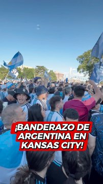 ¡Histórico banderazo de Argentina en Kansas City!