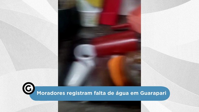 Moradores registram falta de água em Guarapari