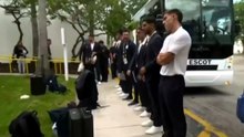 ABD'de Uruguay kafilesine polis ve narkotik köpekli arama!