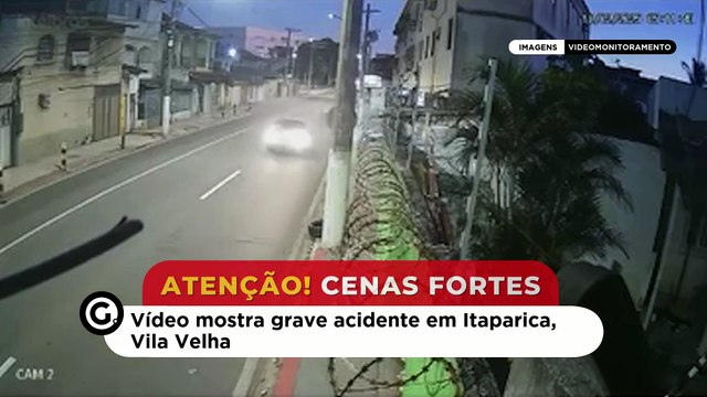 Vídeo mostra grave acidente em Itaparica, Vila Velha