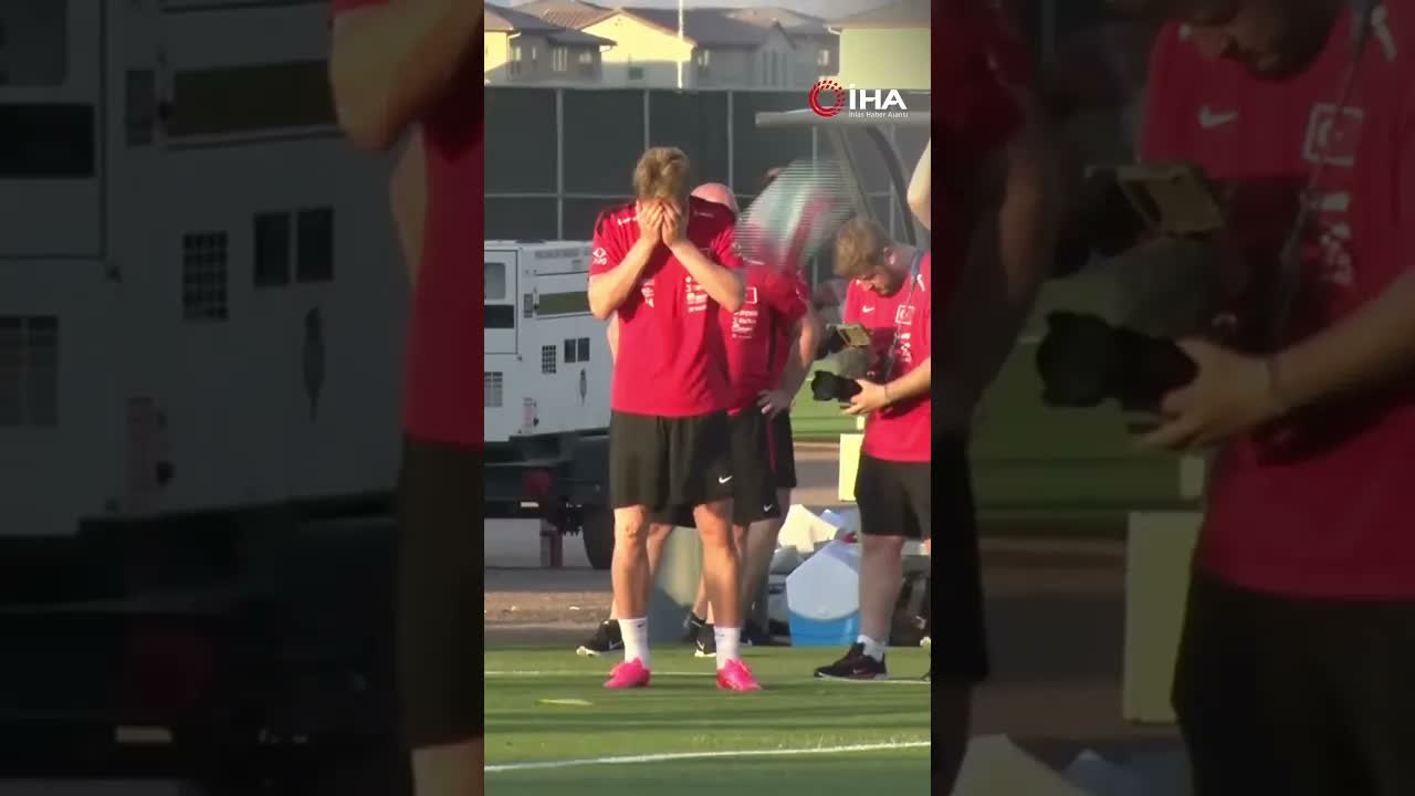 Kenan Yıldız dua ederek antrenmana başladı