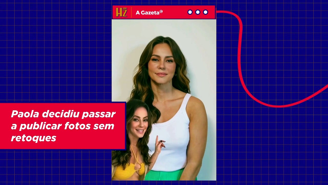 Paolla Oliveira  decidiu passar a publicar fotos sem retoques