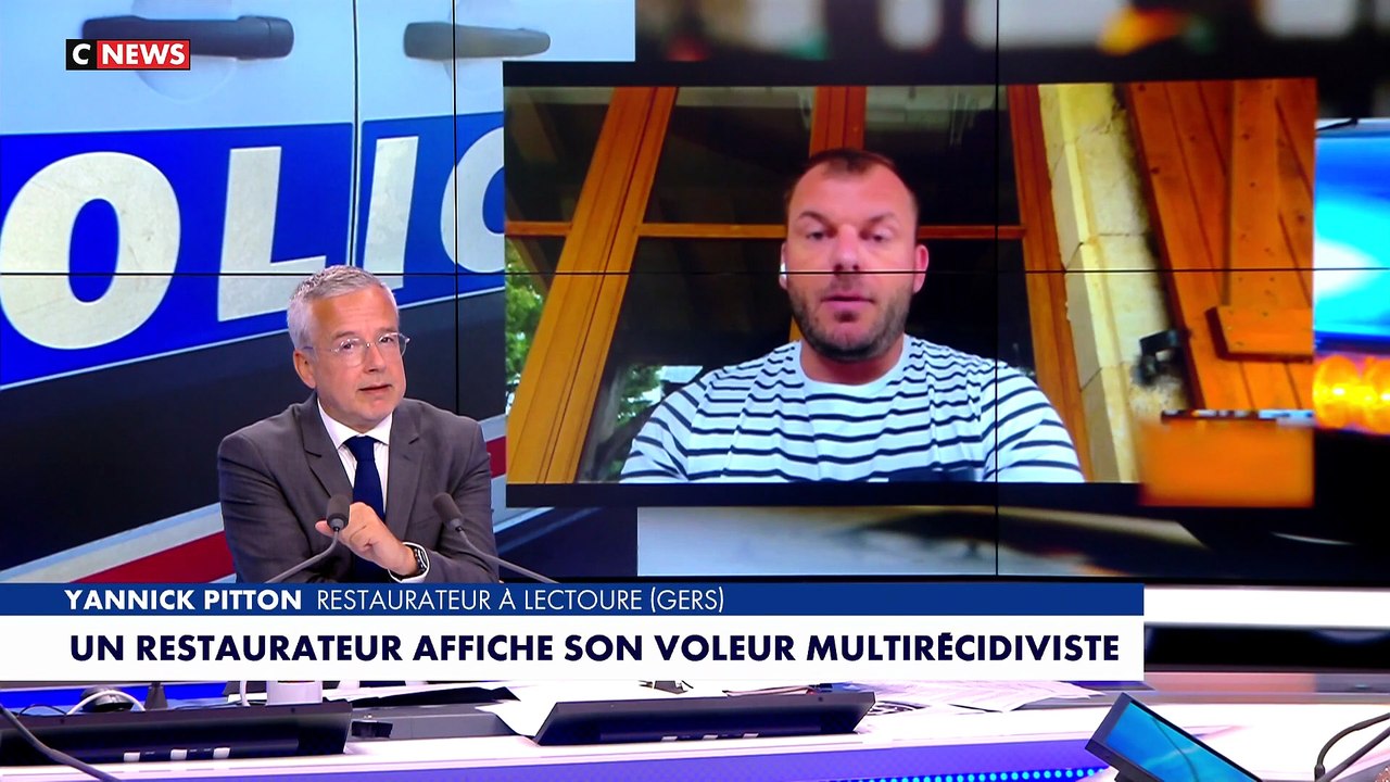 Le ras-le-bol d'un restaurateur du Gers qui décide d'afficher le nom et le visage de son voleur multirécidiviste ... qui a été arrêté depuis!: "Il faut qu'on ait les moyens de se défendre"