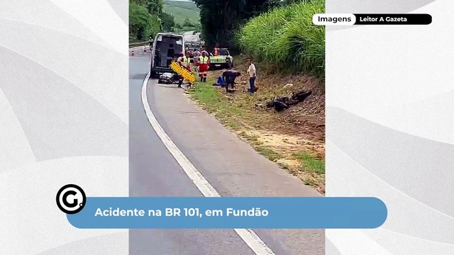 Acidente na BR 101, em Fundão