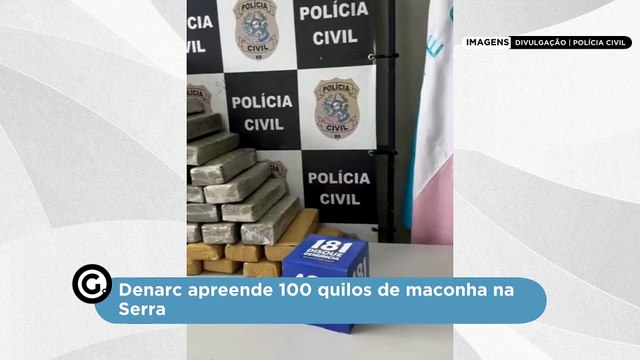 Polícia Civil apreende 100 quilos de maconha na Serra