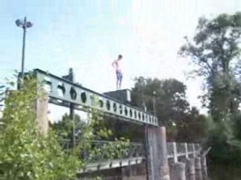 Water jump back-flip