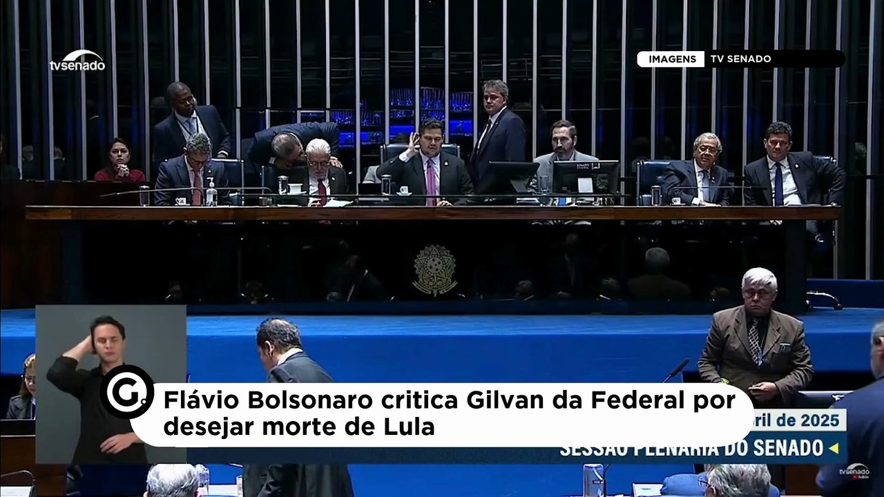 Flávio Bolsonaro critica Gilvan da Federal por desejar morte de Lula