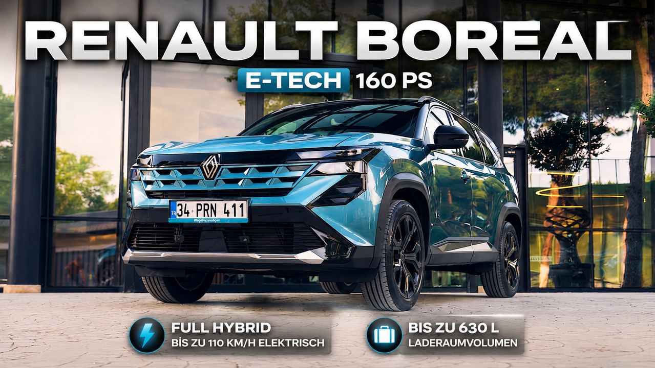 Renault Boreal E-Tech mit 160 PS in Mercan Mavi | Hybrid-Power vorgestellt