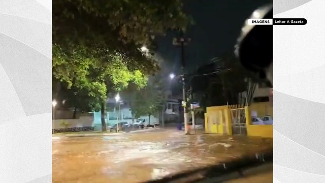 Chuva forte provoca alagamentos na Grande Vitória
