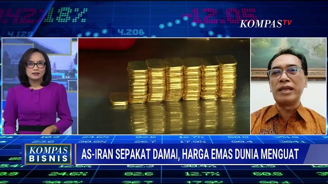 [FULL] Harga Emas Dunia Menguat Usai Trump Umumkan AS-Iran Sepakat Damai | KOMPAS BISNIS