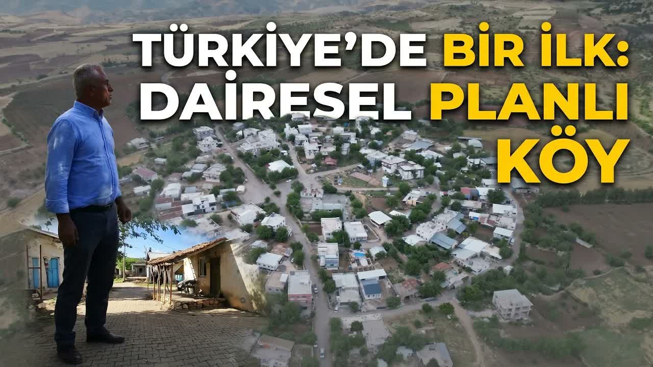 Heyelan sonrası kurulan dairesel köy, sıra dışı mimarisiyle dikkat çekiyor