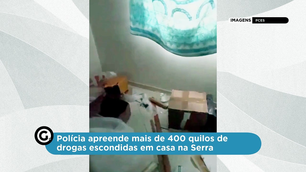 Polícia apreende mais de 400 quilos de drogas escondidas em casa na Serra
