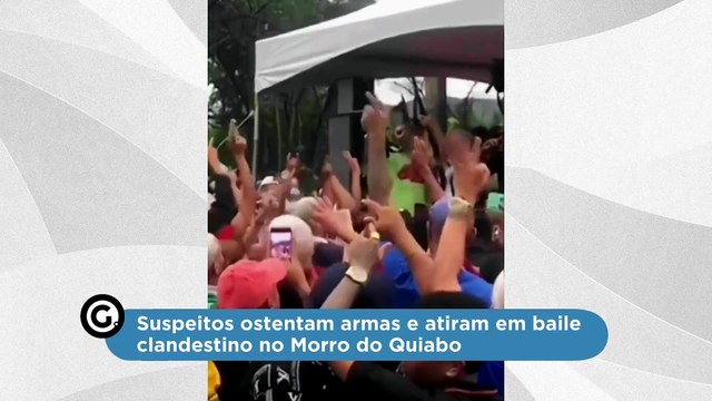 Suspeitos ostentam armas e atiram em baile clandestino no Morro do Quiabo