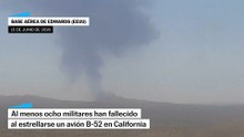 Imágenes de la explosión de la nave B-52