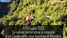 Gli incontri della cellula in un casale: appunti bruciati e niente cellulari. Il video della polizia