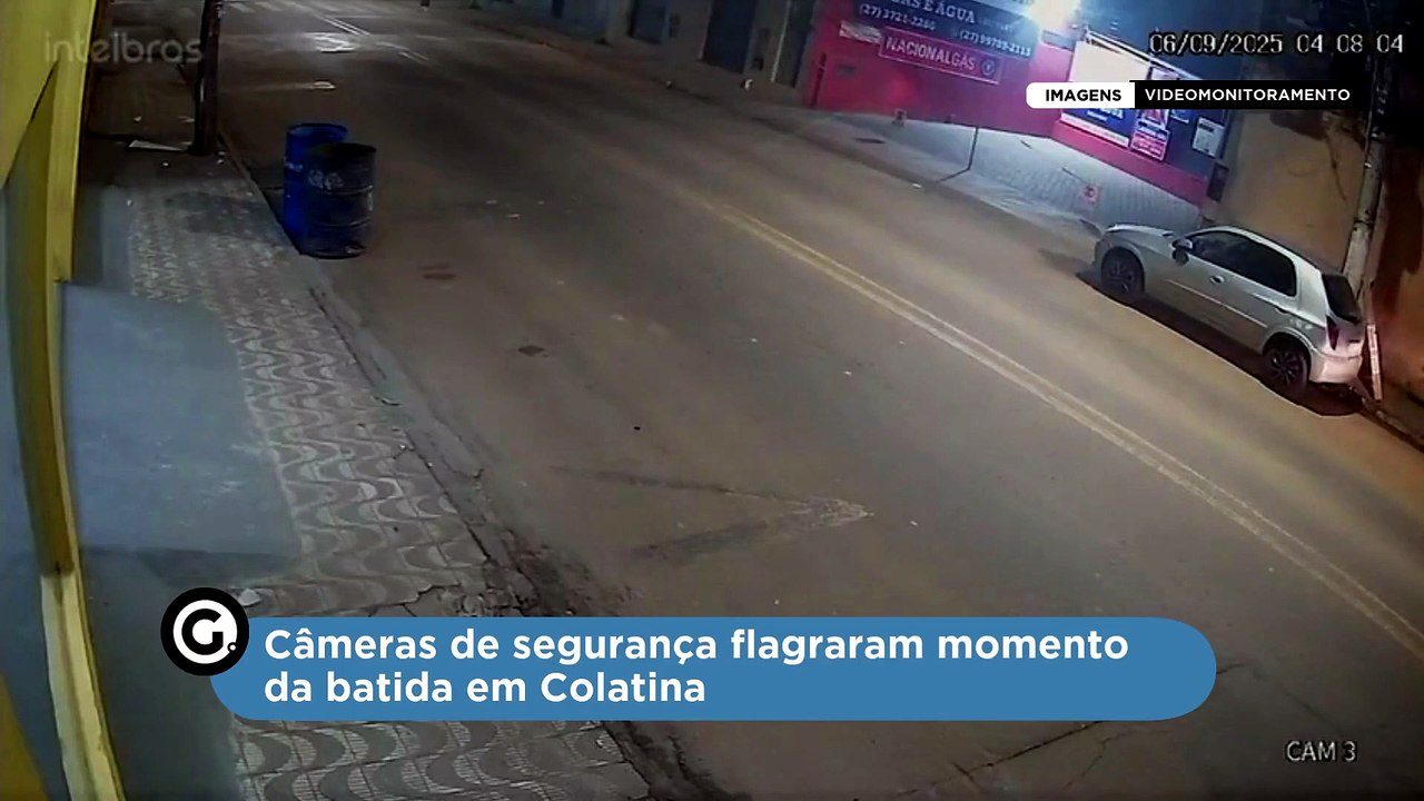 Motorista deixa local após batida em carro esta...