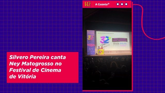 Silvero Pereira canta Ney Matogrosso no Festival de Cinema de Vitória