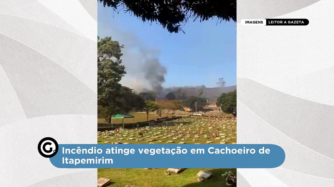 Incêndio atinge vegetação em Cachoeiro de Itapemirim