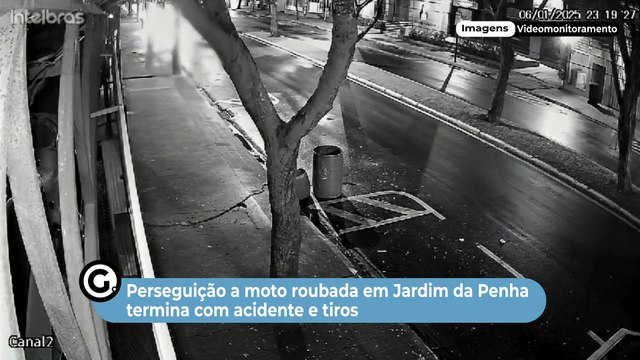 Perseguição a moto roubada em Jardim da Penha termina com acidente e tiros