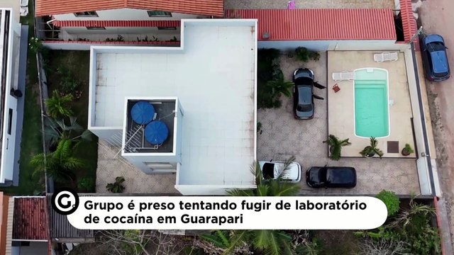 Grupo é preso tentando fugir de laboratório de cocaína em Guarapari