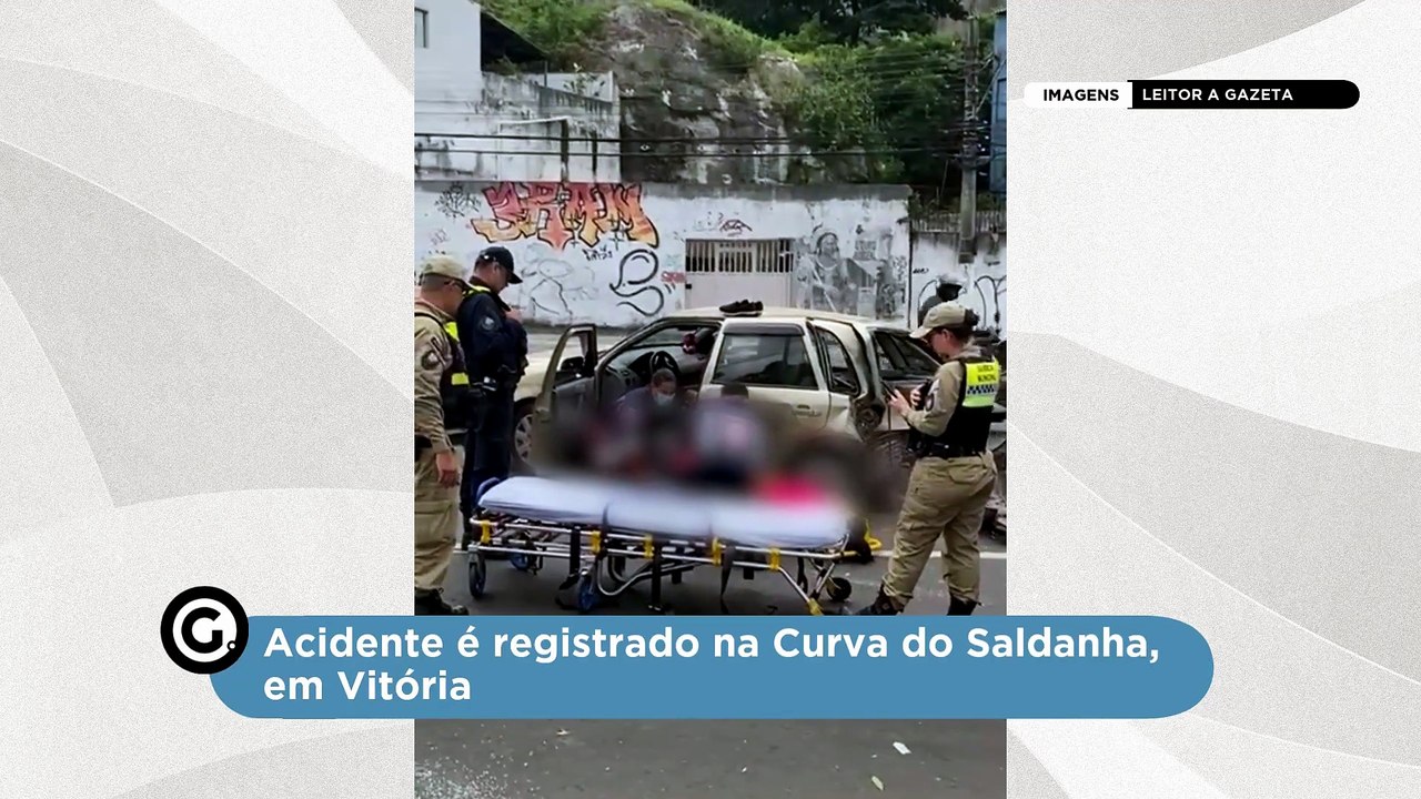 Acidente é registrado na Curva do Saldanha, em Vitória
