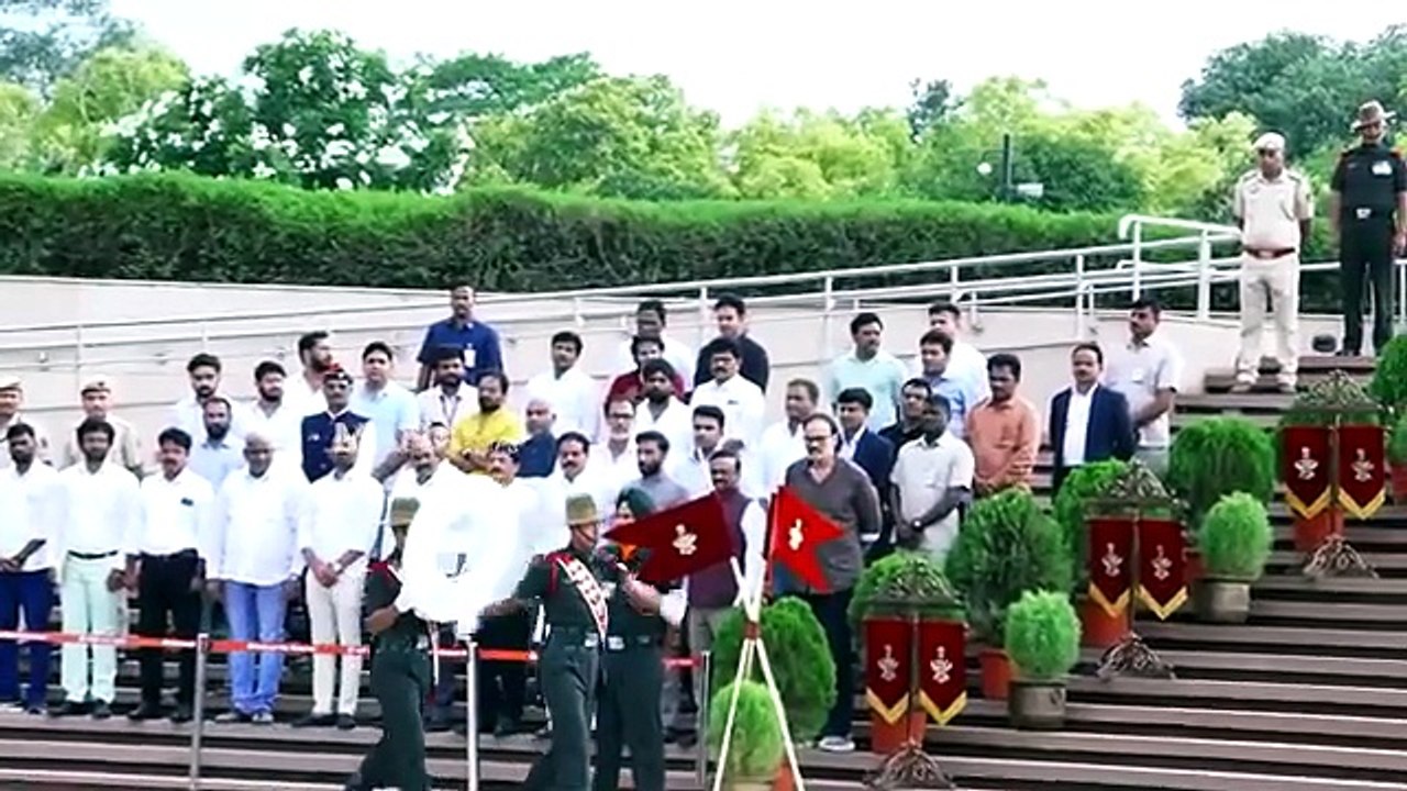 Deputy CM Pawan Kalyan Visuals at the National War Memorial in New Delhi