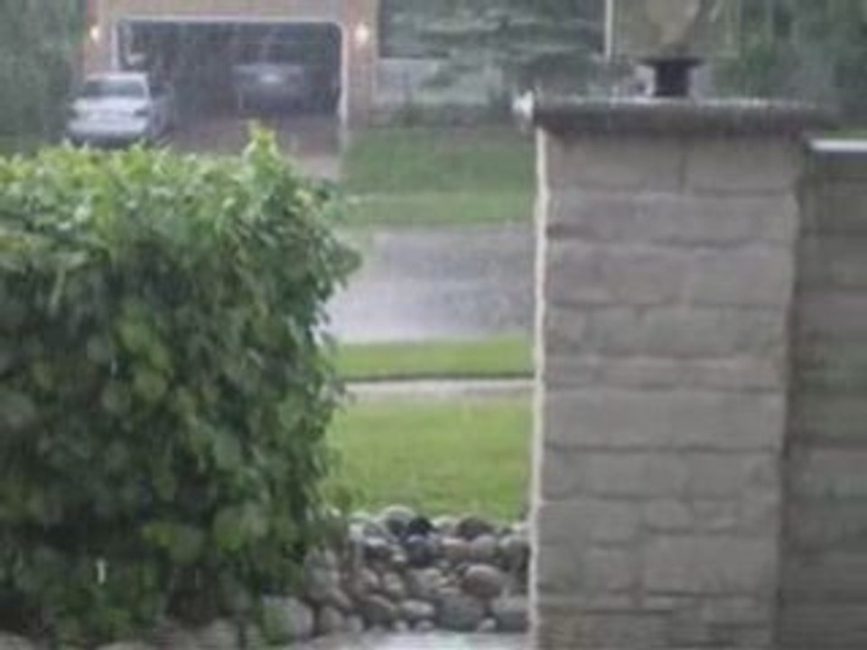 Waterloo Hail Storm on June 22, 2008.