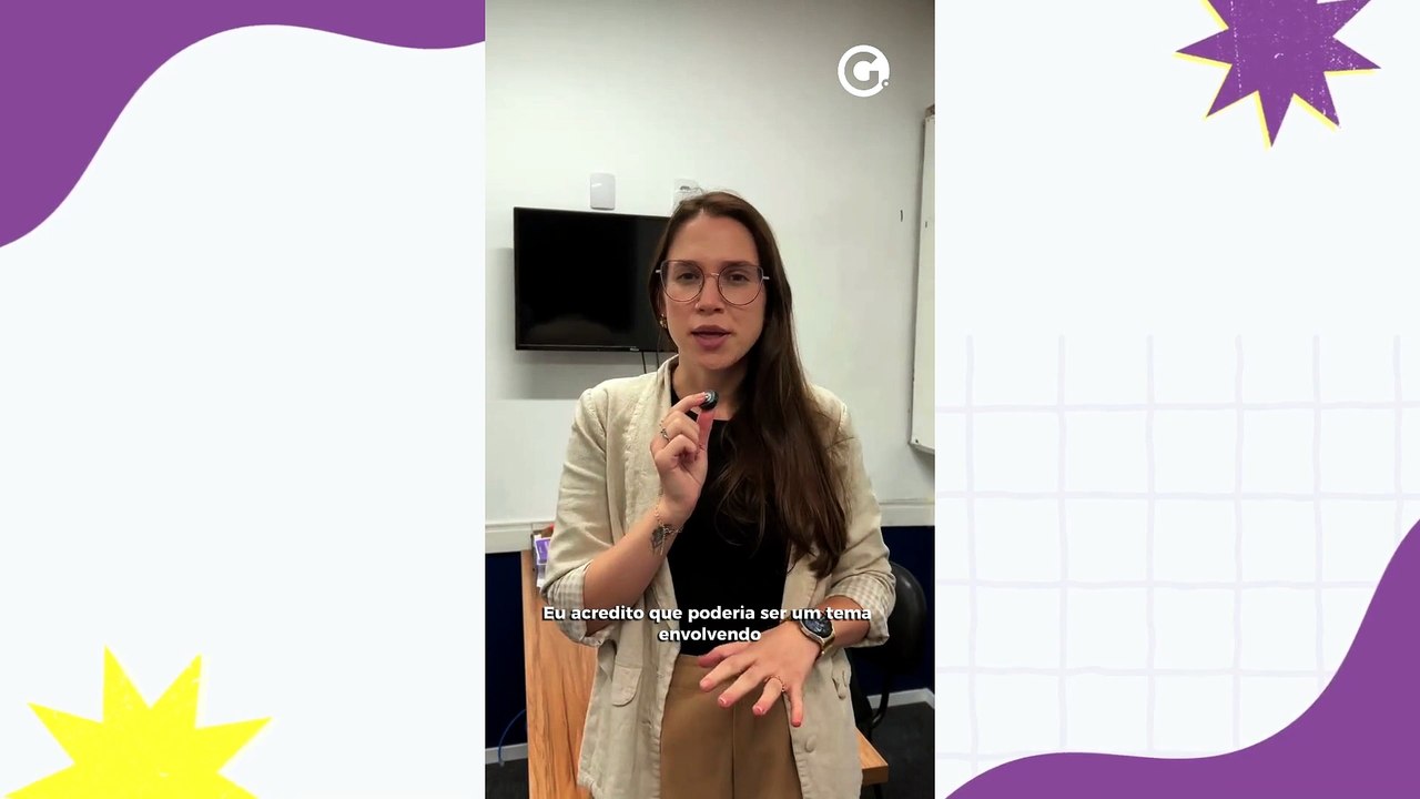 Professora e alunos tentam acertar tema da reda...