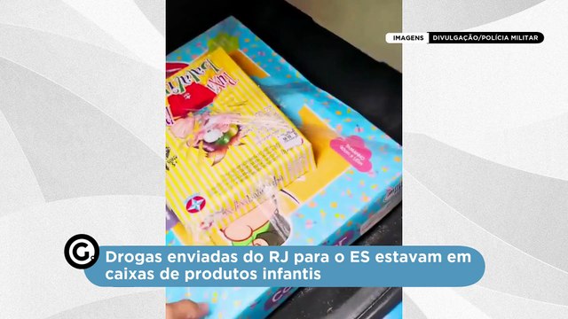 Drogas enviadas do RJ para o ES estavam em caixas de produtos infantis