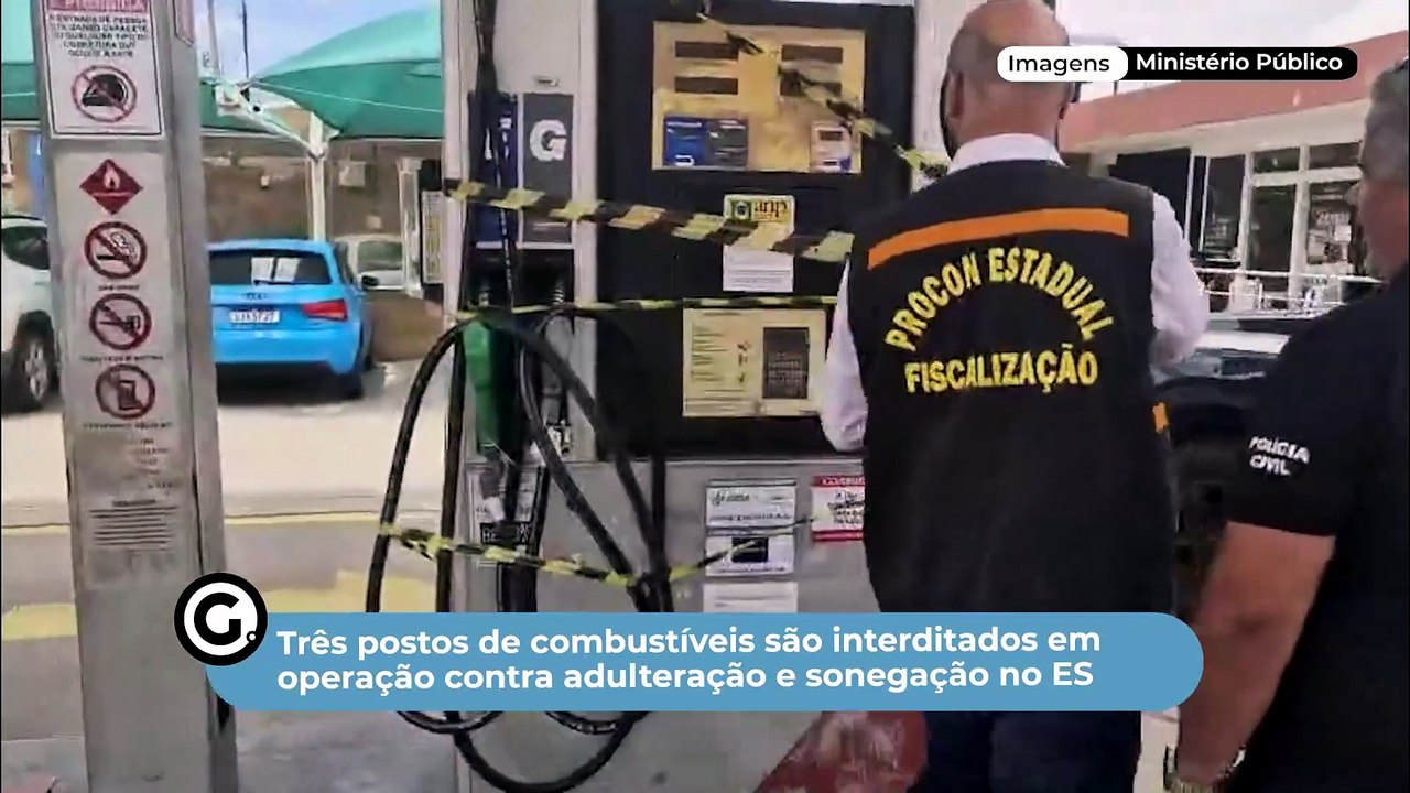 Três postos de combustíveis são interditados em...