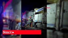 Çekici, emniyet şeridinde park halindeki kamyona çarptı, 1 yaralı