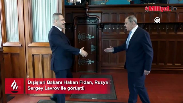 Dışişleri Bakanı Hakan Fidan, Moskova'da Rus mevkidaşı Lavrov ile bir araya geldi