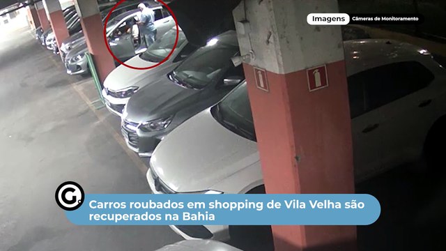 Carros roubados em shopping de Vila Velha são recuperados na Bahia