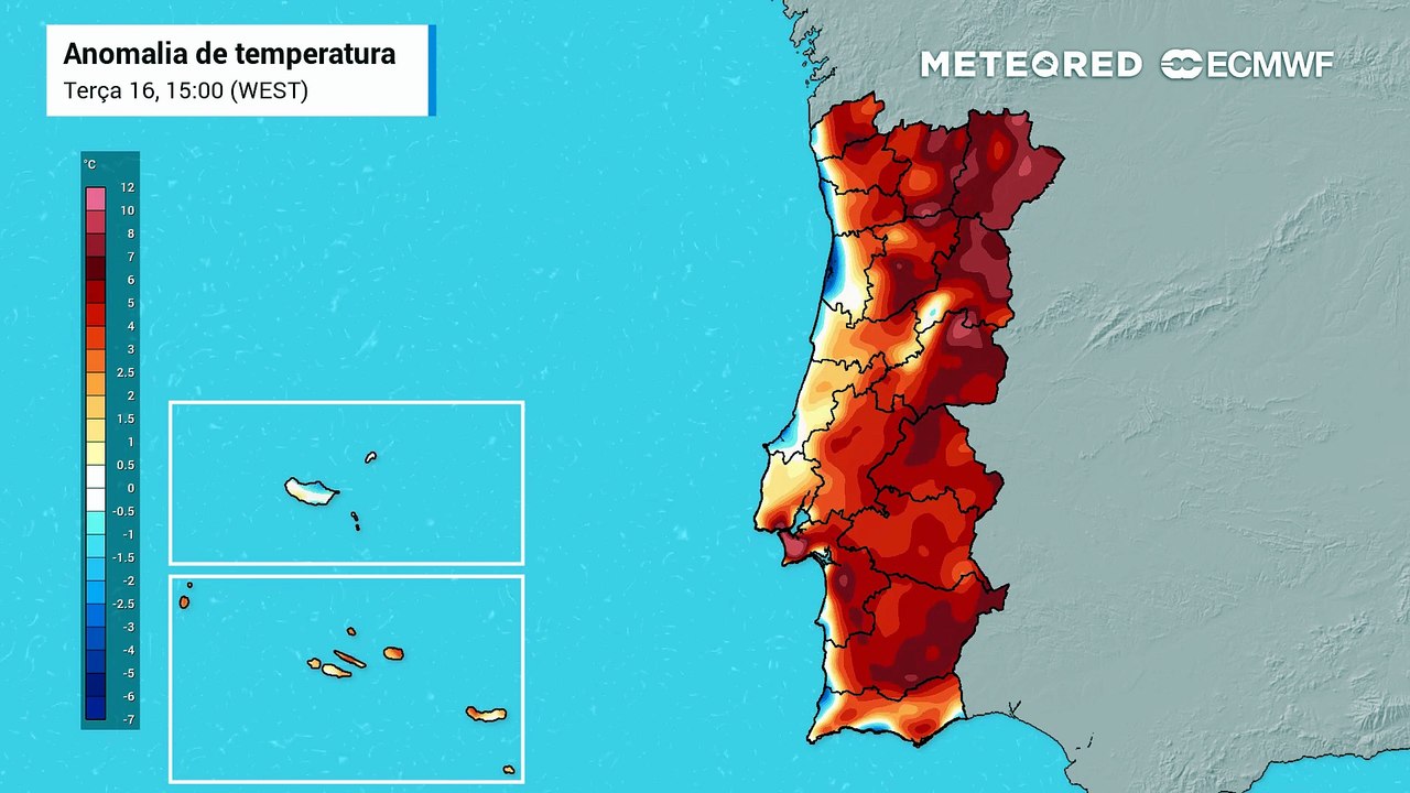 As temperaturas vão subir, podendo ultrapassar os 40 ºC no fim de semana
