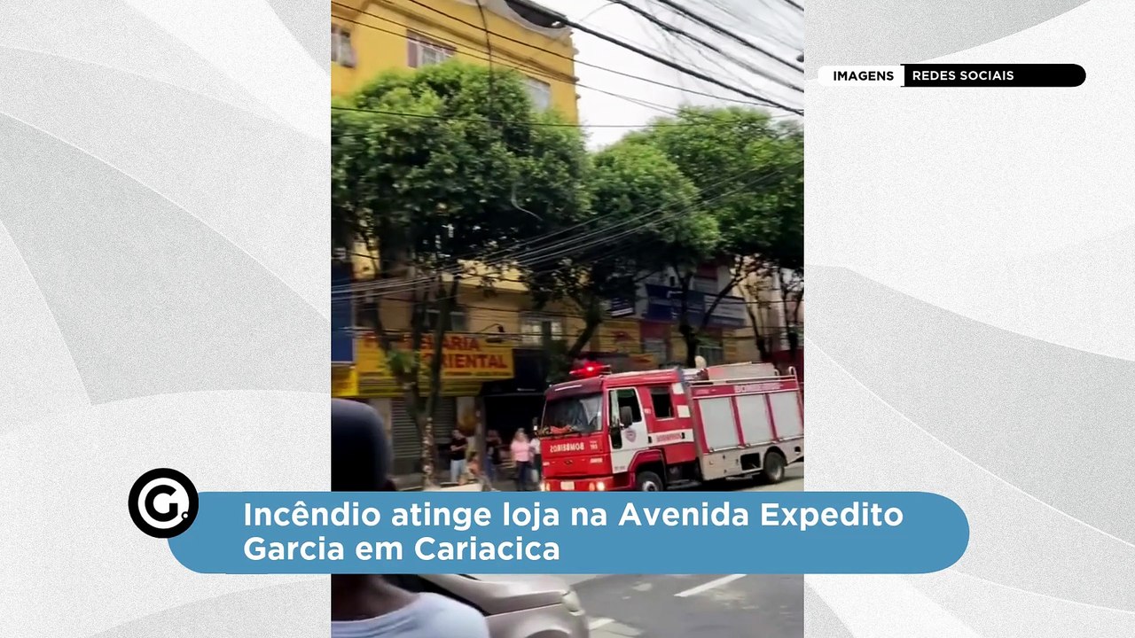 Incêndio atinge loja na Avenida Expedito Garcia em Cariacica