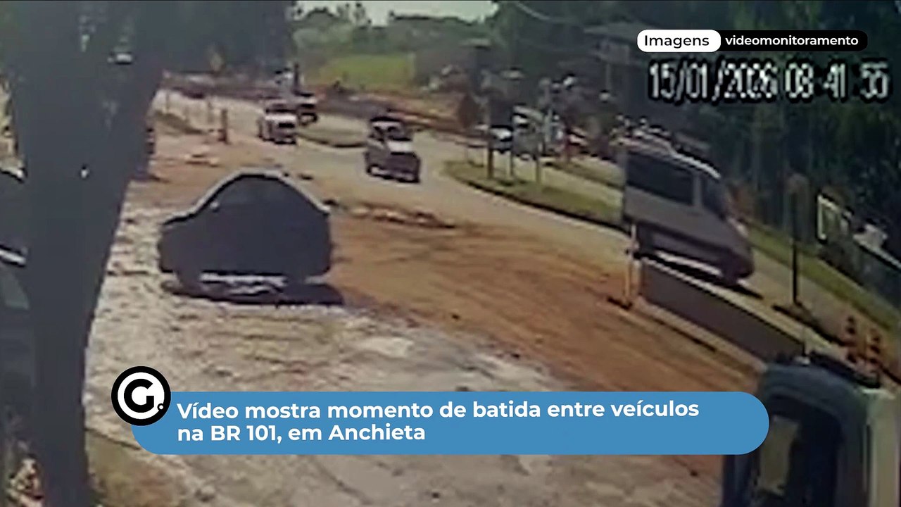 trânsito, acidente, batida, BR 101, Anchieta, carro, caminhão, veículos, rodovia, colisão