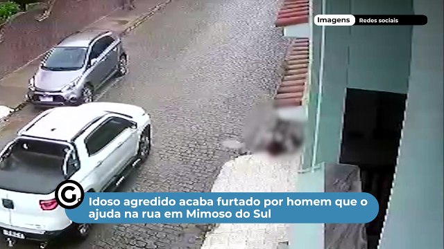 Idoso agredido acaba furtado por homem que o ajuda na rua em Mimoso do Sul